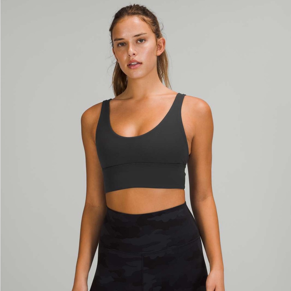 Lululemon Ebb To Street Align Reversible Black Sports Bra Size 6